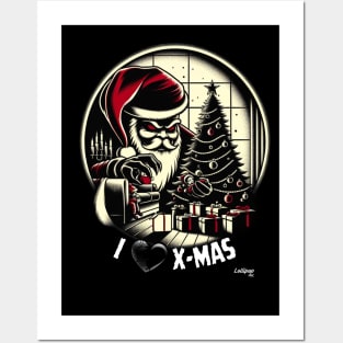 Grinchy Claus's Midnight Heist - A Xmas December Santa Posters and Art